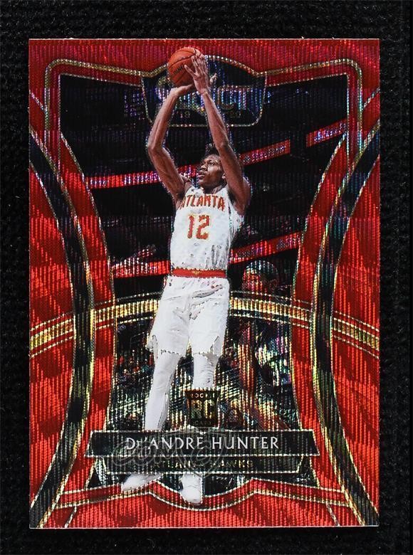 2019 Panini Select Premier Level Tmall Red Wave Prizm De'Andre Hunter #136 02yp