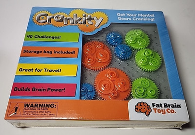Fat Brain Toy Co. Crankity Game New SEALED Box Learning Mechainics STEM Teaching