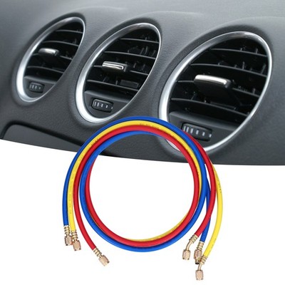 3x AC Charging Hose Detection Liquid Filling Refrigerant Pipe 3Colour CT360R SET