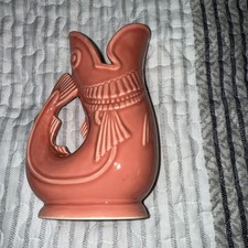 Wade Gluggle Jug Fish Coral produced by Wade Ceramics, Shreve, Crump & Low.