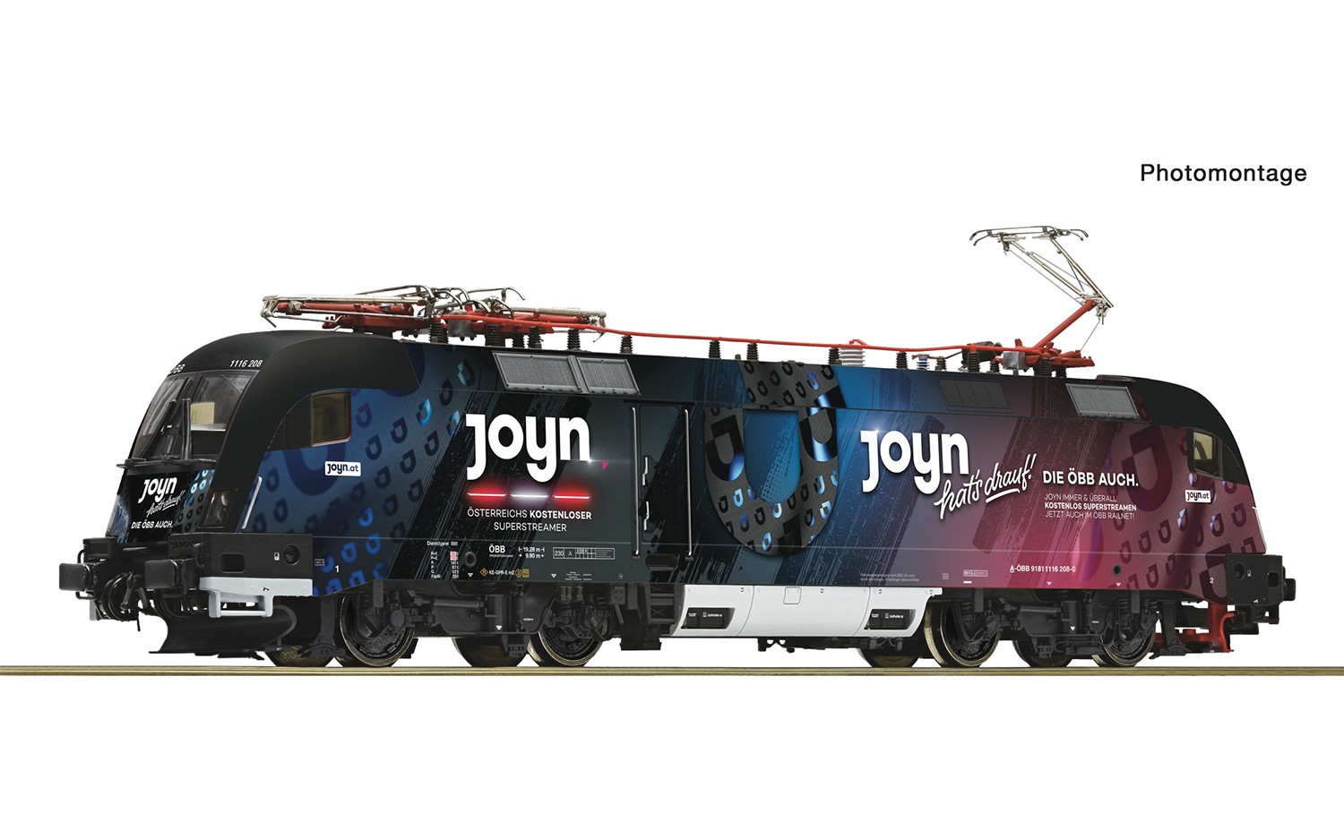Roco OBB Rh1116 208-0 Joyn Electric Locomotive VI RC7500097 HO Gauge