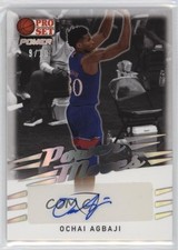 2021-22 Leaf Pro Set Power Moves Silver Spectrum Foil 9/10 Ochai Agbaji Auto 1u6