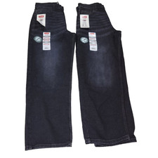 Wrangler Jeans Sz 14 Reg Boys Loose Black Denim Pants Kids Skater Lot of 2 Kid