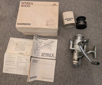 Shimano Spirex 4000R Spinning Reel With Box, Papers, And Spare Spool, Nice!
