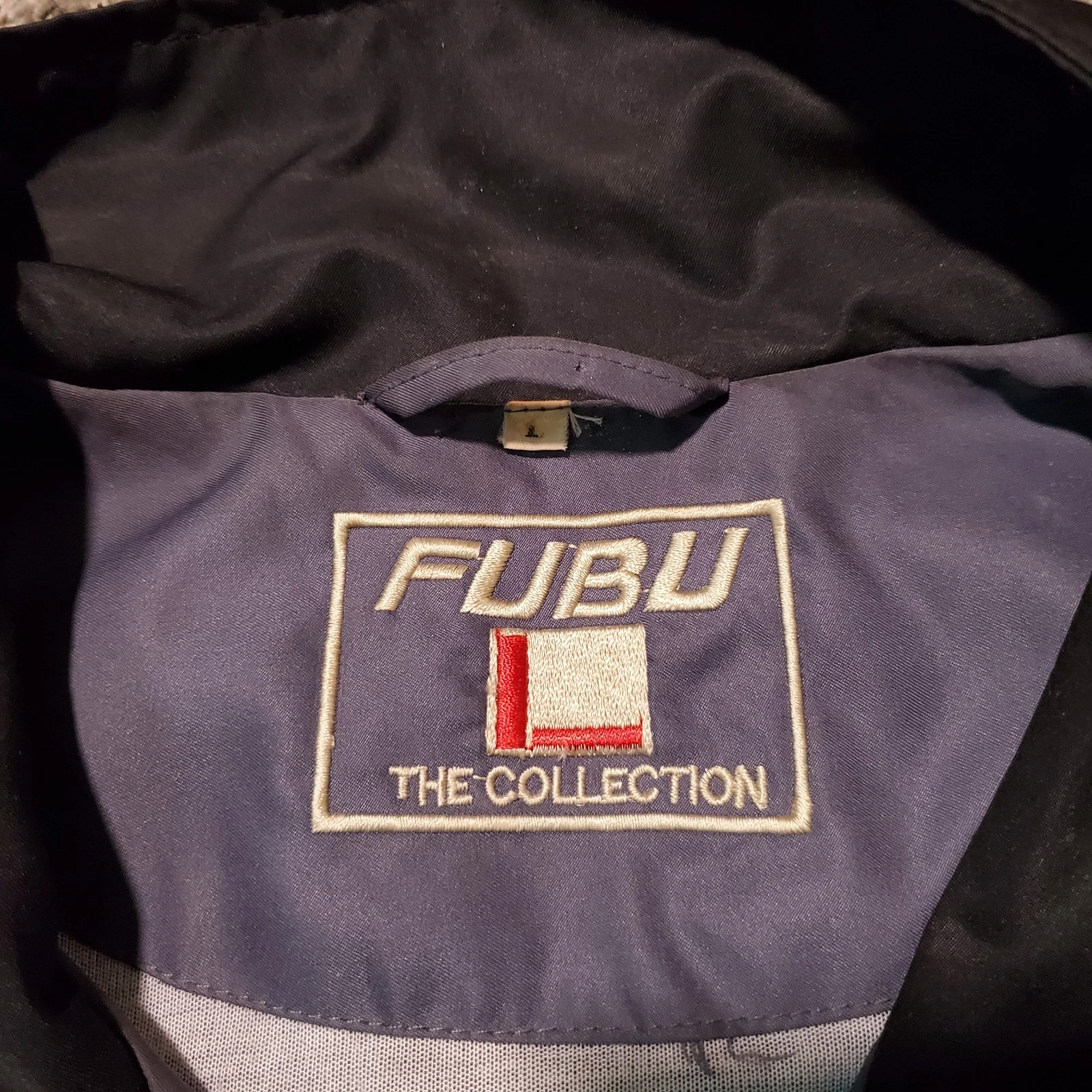 Vintage Y2K Fubu The Collection Gray Casual Windbreaker - Large - product detail image 5