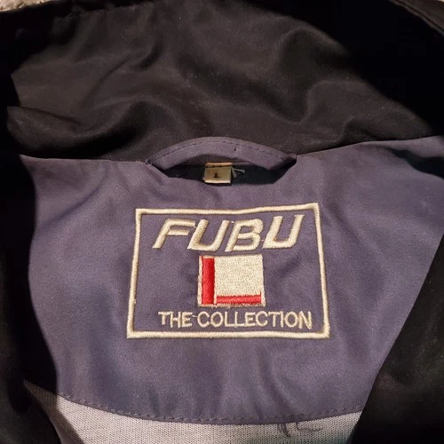 Vintage Y2K Fubu The Collection Gray Casual Windbreaker - Large image 5
