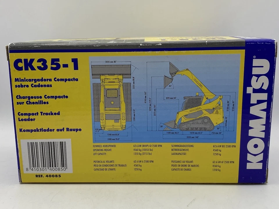 JOAL KOMATSU CK35-1 Minipala Cingolata 1:25 macchine da costruzione diecast - Immagine 3 di 4