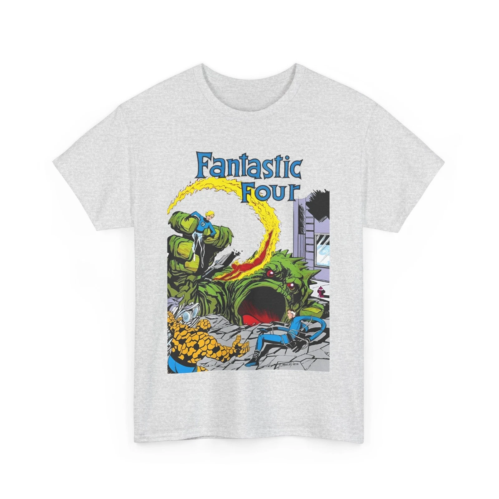 Fantastic Four T-Shirt - John Byrne Art - #1 Cover - Marvel Comics - Human Torch