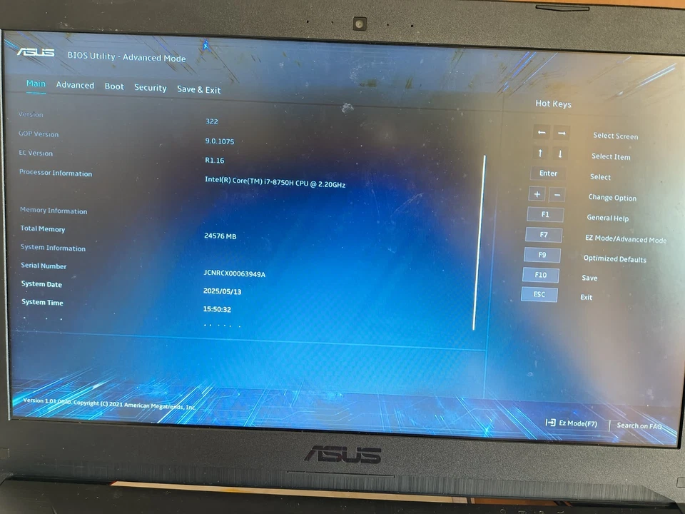 Notebook FX504 ASUS TUF GAMING 1TB HDD, I7-8750H, 24GB RAM, GTX 1050 CONTATTA - Immagine 2 di 4