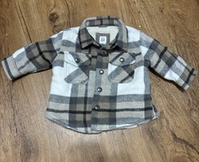 Baby Gap Jacket Coat Unisex, Brown/Tan Plaid, Size 6-12 months