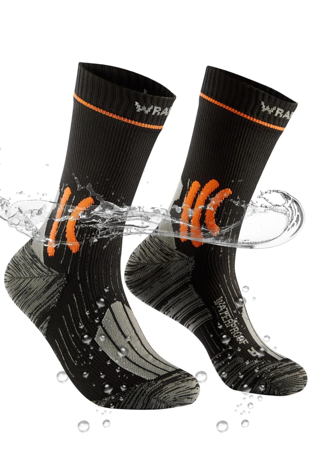 Waterproof Socks for Men, Waterproof Hiking Socks with Breathable Cushion, Ou...