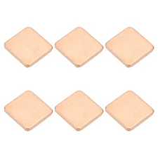 6 Pcs Heatsink Copper Pad Shim IC Chipset GPU Thermal Heatsink (15x15x1.8mm)
