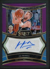 2024-25 J J BAREA 15/75 AUTO PANINI SELECT PURPLE AUTOGRAPHS