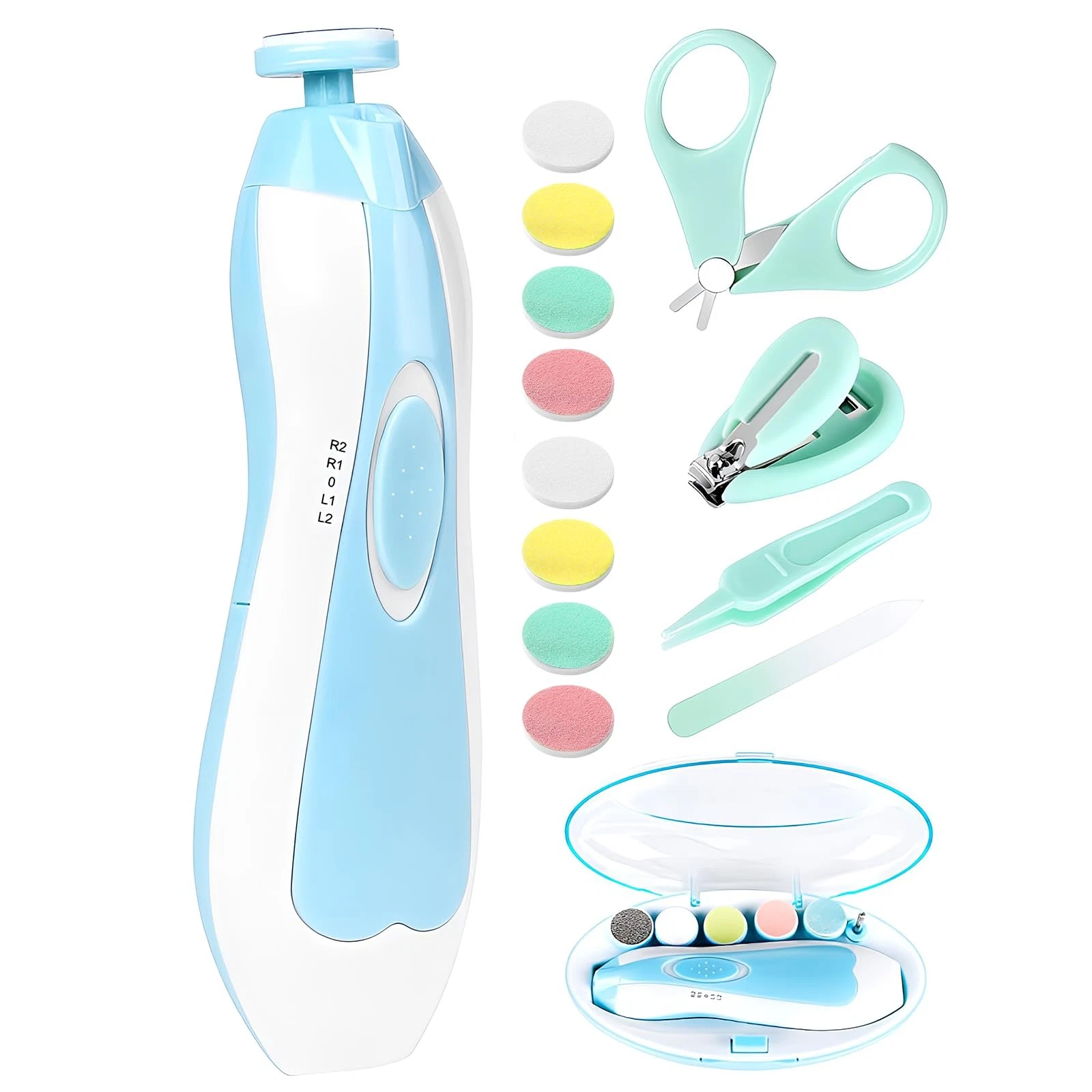 Qunlions life Baby Nail Trimmer Electric-19 in 1 Battery Powered, Blue+
Opens in a new window or tab
