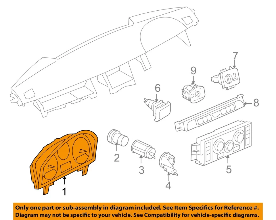 Medidor de velocímetro usado se adapta a: Land Rover Lr3 2006 grupo de gasolina con centavo de mensaje Foto 3 de 4