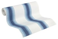 A.S. CréAtion Tapete Vliestapete Esprit 94145-2 Blau Weiß Stylisch Streifen