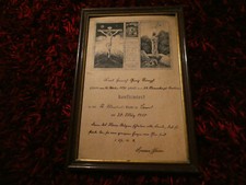 Oryg. Akt bierzmowania Akt bierzmowania z 1910 roku oprawiony pieczęcią 