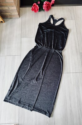 T ALEXANDER WANG L/XL Tall Gray Jersey Knit Full Length Racer - Main Image