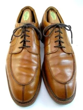 Allen Edmonds "DENALI" Leather Split-Toe Derby 9.5 D Cognac USA DISCONTIND(392N)