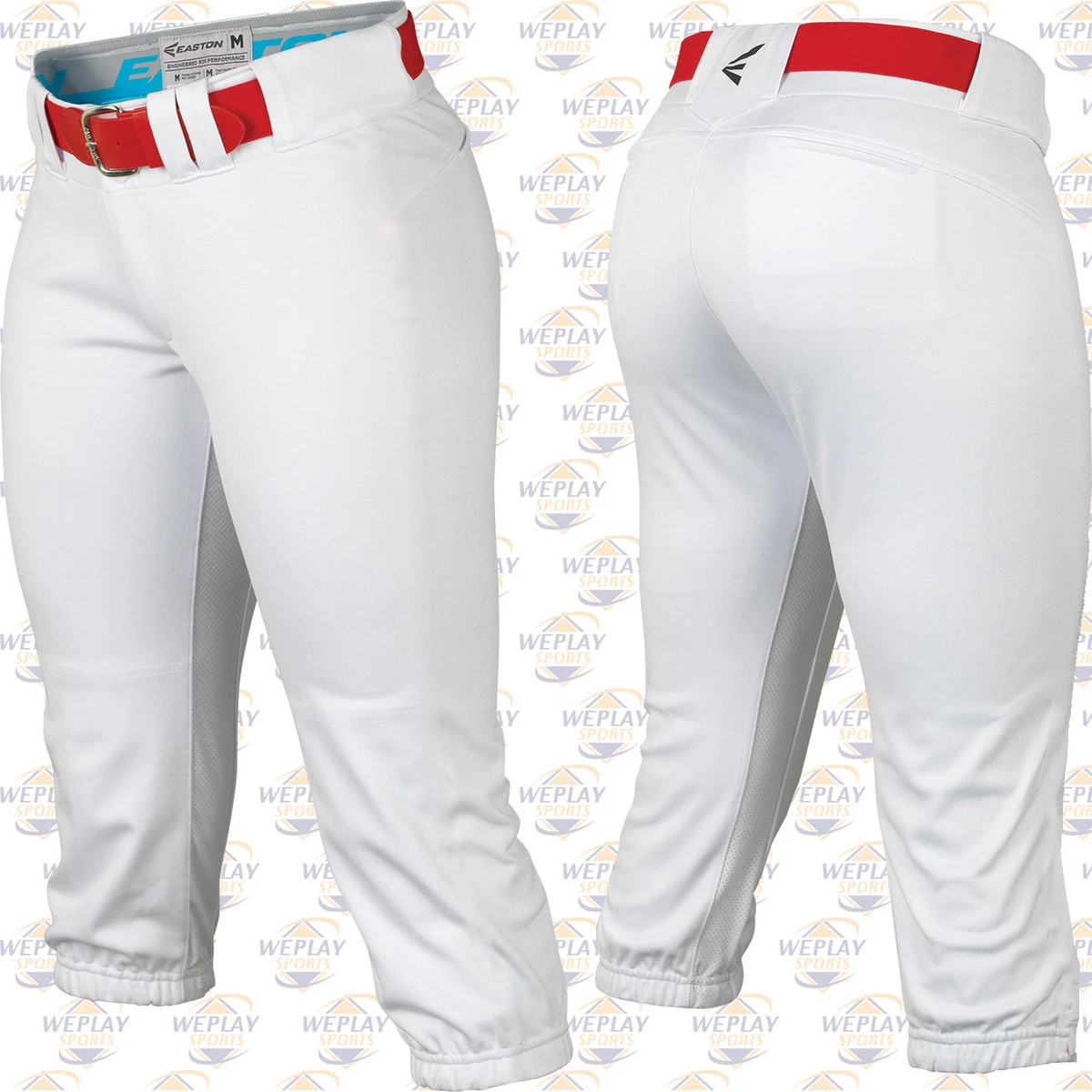 Pantalon De Softball Femme Easton Pro Piped – Blanc/Noir – Taille XL – Neuf Avec étiquette