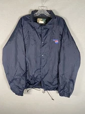 VINTAGE PEPSI COLA Men's Blue Insulated Employees Delivery Coat XL Wear Guard