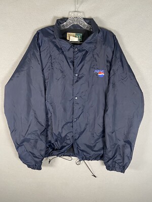VINTAGE PEPSI COLA Men's Blue Insulated Employees Delivery Coat XL Wear Guard