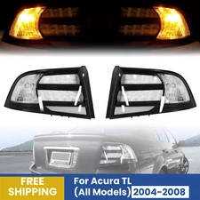 Rear Tail Light For 2004-2008 Acura TL Black Housing Clear Lens Halogen LH RH