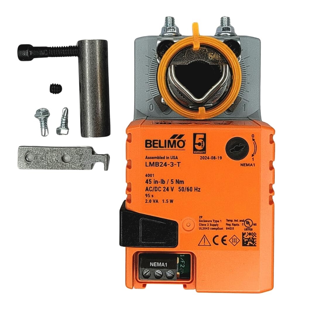 Belimo Kit 1 REPLACES Honeywell M847D Series Motor on Honeywell ZD & ARD Dampers