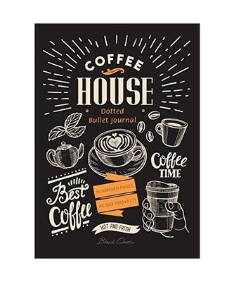 Dotted Bullet Journal: Medium A5 - 5.83X8.27 (Coffee House), Blank Classic