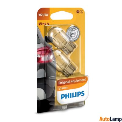 PHILIPS W21/5W Halogen Vision 12V 21/5W W3x16q Innenleuchte 12066B2 SET
