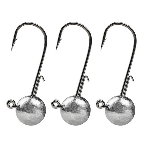 SILANON 135 Pcs Unpainted Round Ball Jig Heads - Fishing Hooks For Bass, Crappie, Trout, Walleye (5g To 28g Weights) - View #6