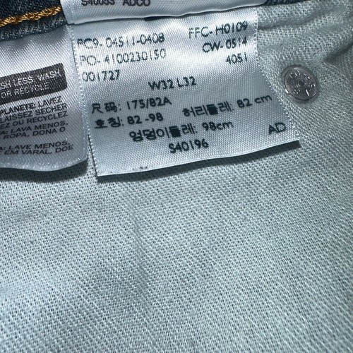 Levi's 511 Jeans Men’s Size 32x32 Blue/green Straight Stretch Med Wash - Picture 3 of 4
