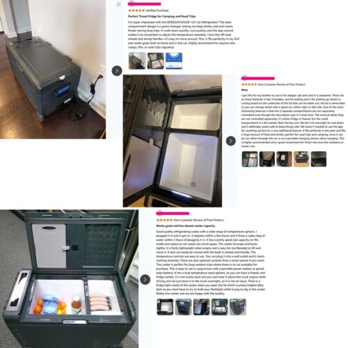 12/24/100-240V Portable Car Refrigerator Camping Freezer 58L Dual Zones App WIFI - Picture 13 of 13