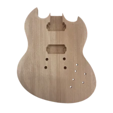 New Mahogany Guitar Body Guitar Replacement Set in Heel HH pickup