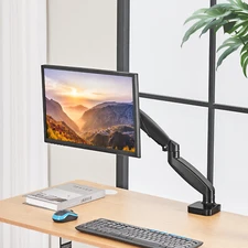 Monitor Mount Single/Dual Adjustable Gas Spring Desk Stand 15-27" Screen VESA
