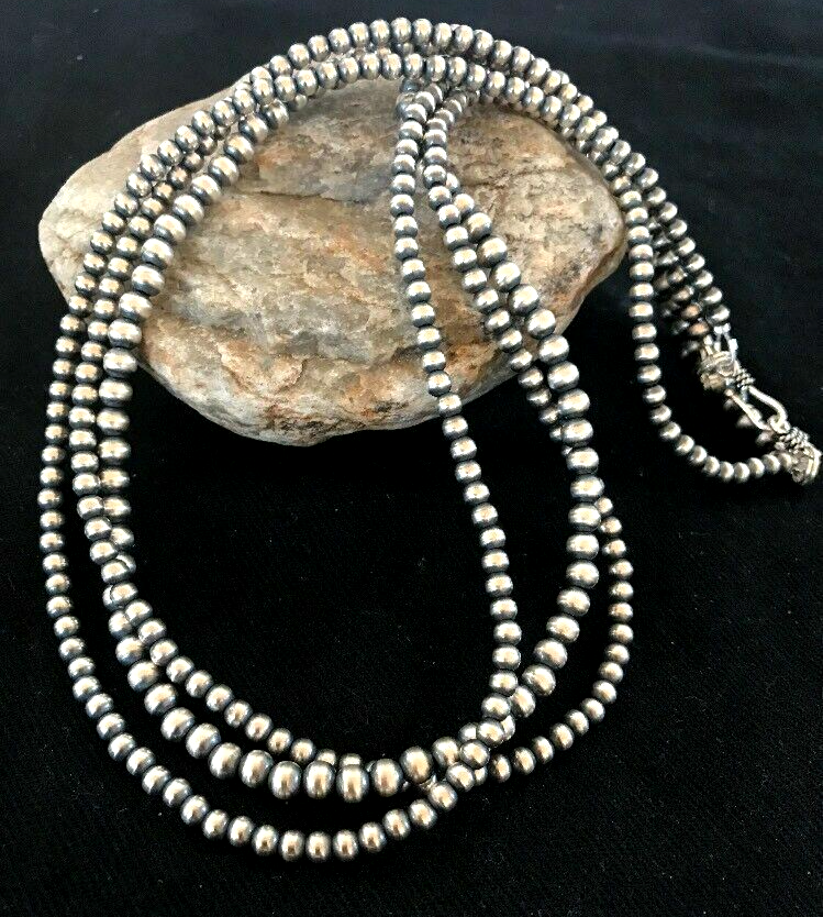 【送料無料・Vintage】NAVAJO PEARL NECKLACE Navajo Pearl Necklaces 6mm 16,