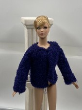 Short jacket for TONNER DOLL.   OOAK curly wool