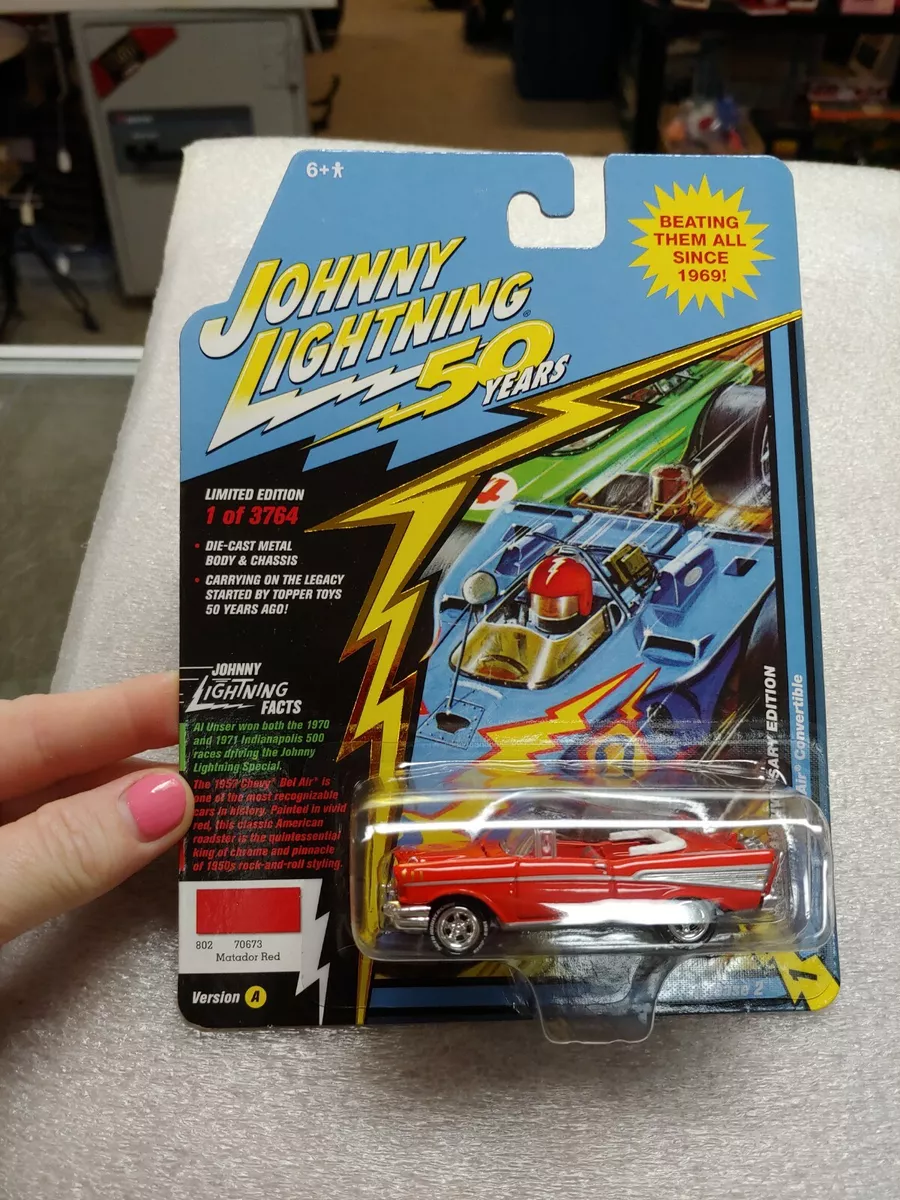 JOHNNY LIGHTNING 50th ANNIVERSARY EDITION 1957 CHEVY BEL AIR CONVERTIBLE