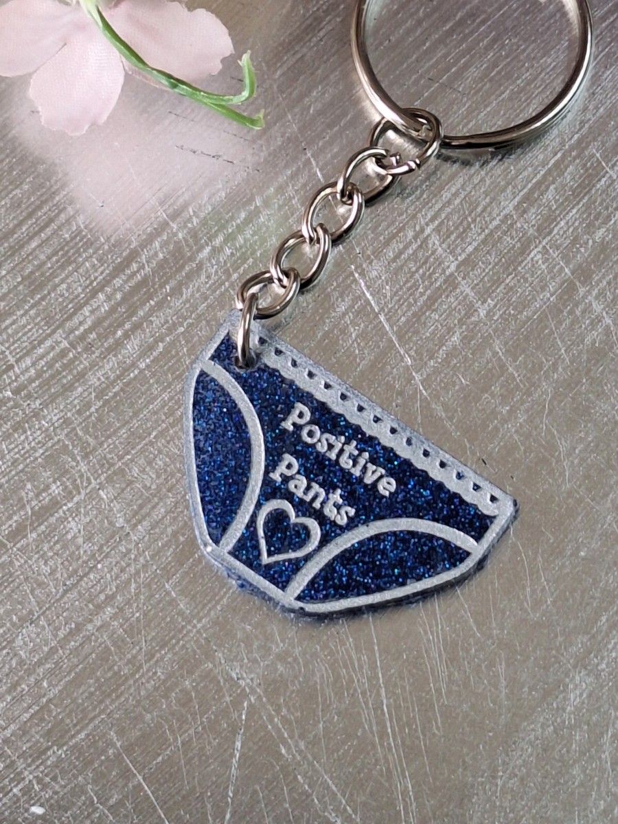 Handmade Blue Positive pants