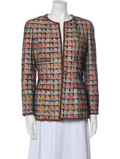 CHANEL 1998 Cruise Runway Beaded Mesh Tweed Jacket