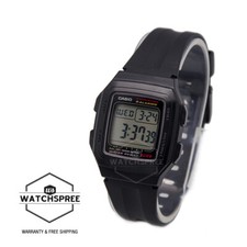 Casio Standard Digital Black Resin Band Watch F201WA-1A F-201WA-1A