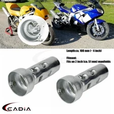 2Pcs Motorcycle 51mm 2in DB Killer Baffle Silencer Fit Universal Exhaust Muffler