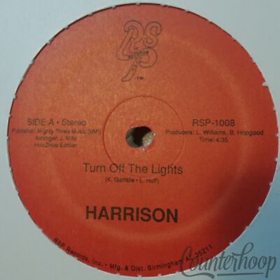 Harrison-Turn Off The Lights 1993 RSP Records Inc.1008 Gamble&Huff