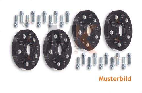 Placas de carril H&R negras DRA 50 mm y 60 mm/eje para VW Tiguan AD1 AX1 2016-2024 - Imagen 2 de 4