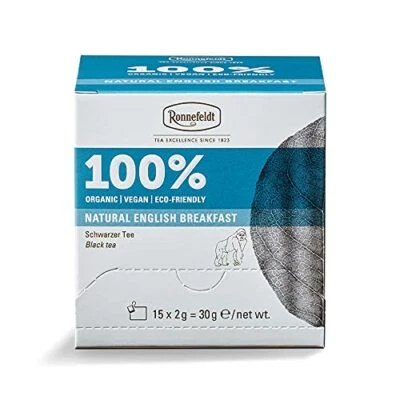 Ronnefeldt 100% Natural English Breakfast - BIO Schwarztee, 15 Teebeutel à 2 g - Bild 1 von 4