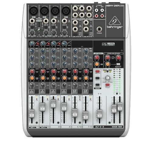 【BEHRINGER】オーディオミキサー XENYX Q502USB Amazon.com: BEHRINGER, 5, USB, XLR,composit, 1/4 inch (Q502USB)
