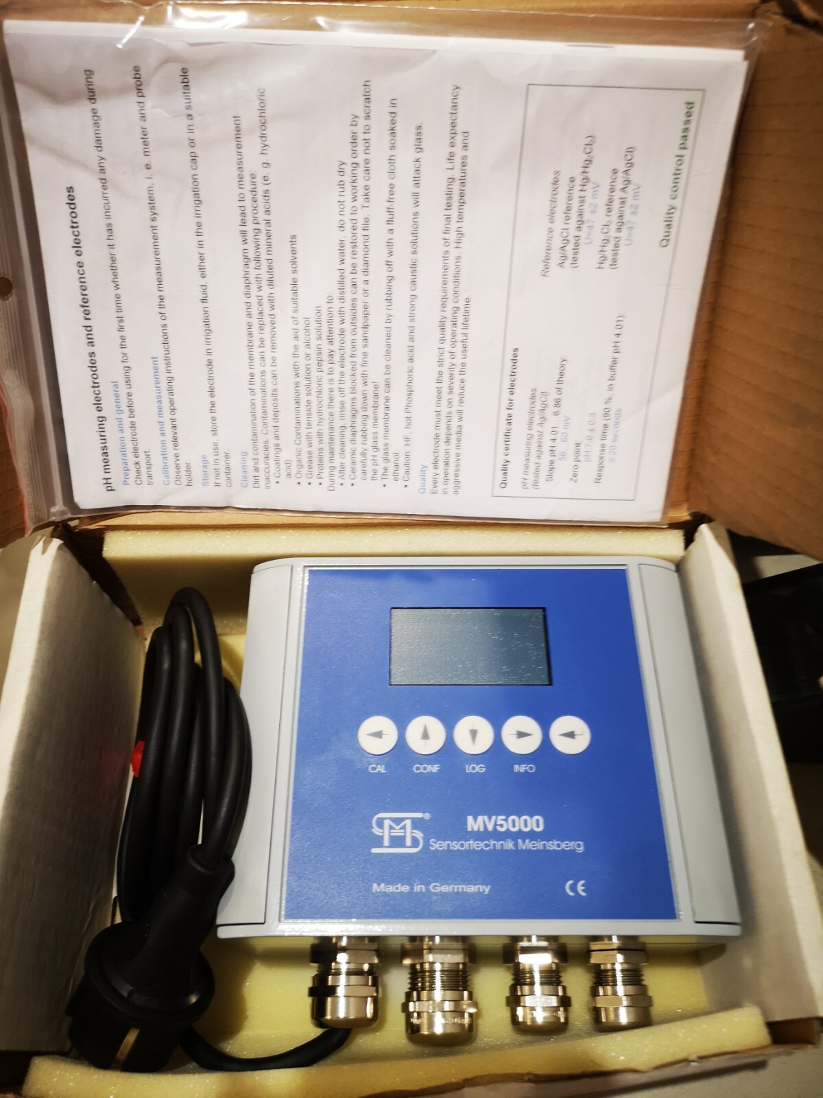 Contrôleur de conductivité Sensortechnik Meinsberg MV 5000 intelligent noir