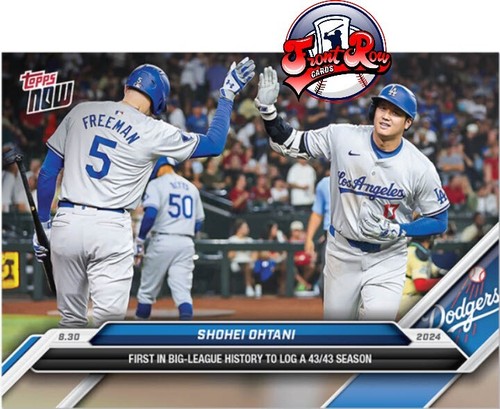 Shohei Ohtani 2024 TOPPS NOW 616 First in MLB History with 43/43 Season