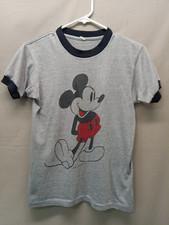 Men's Vintage 80s Mickey Mouse Ringer Single Stitch Tropix Togs T-shirt S B678 