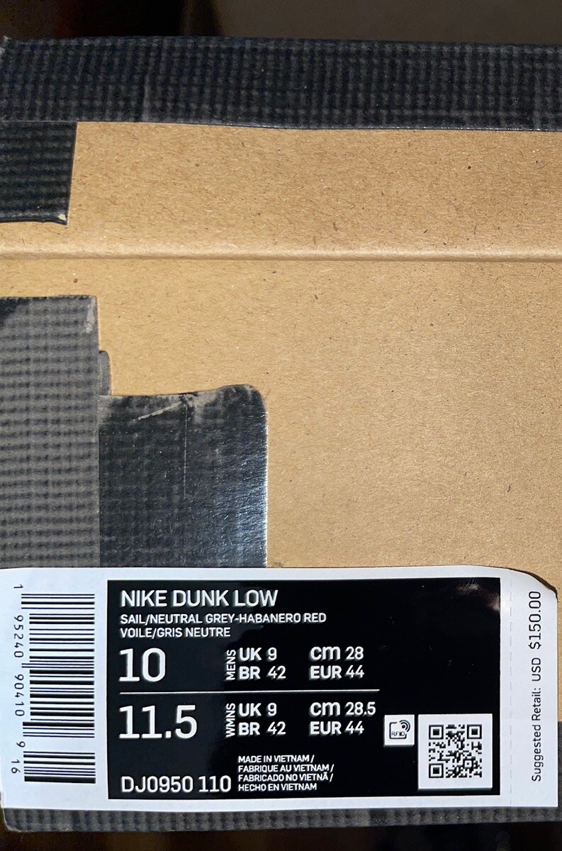 OFF WHITE X NIKE Nike Dunk Low x Off White ""Lotto 13 di 50"" DJ0950 110 taglia 10 da uomo